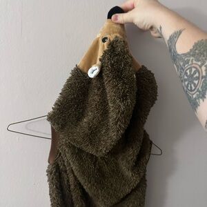 Brown Furry Bear Costume for Dog